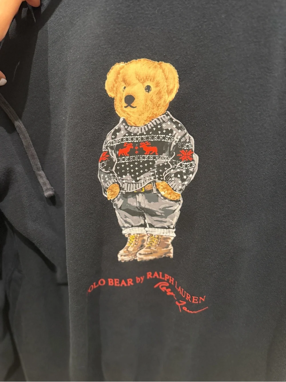 Polo by Ralph Lauren Black Bear Graphic Hoodie